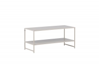 Staal sidebord 102x43cm i beige stål