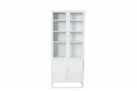 Bakal vitrineskab 190x80x40,5 cm hvid