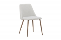 Night spisebordsstol beige med ståleben