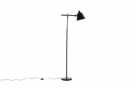 Skott gulvlampe 152cm stål sort