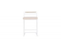 Opelika barstol 1-pak – Hvid / Beige / FSC 100%