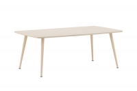 Plaza sofabord 120x70cm MDF hvidpudset
