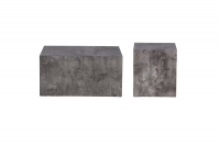 York sofabordss&aelig;t MDF 40x40cm og 80x60cm gr&aring;