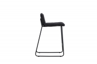 Bisbee barstol 2-pak – elegant barstol i Sort bouclé