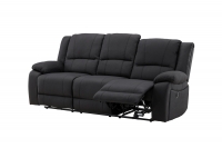Singapore sofa 3-personers med tilbagelænsfunktion sort