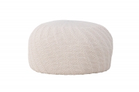Ted rund puff Ø60cm råhvid
