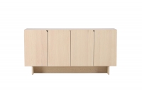 Tyresö skab 160x80x42cm i hvidvasket MDF