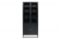 Bakal vitrineskab 190x80x40,5 cm sort