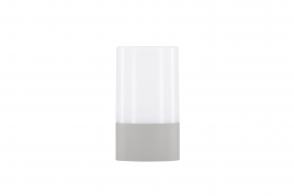 Tubu bordlampe Ø10×18 cm – Grå/hvid