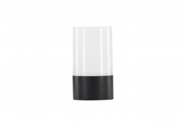 Tubu bordlampe Ø10×18 cm – Sort/hvid