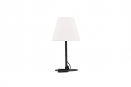 Moris bordlampe Ø28×52 cm – Sort/hvid