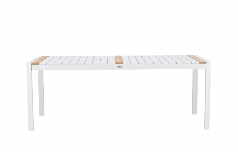 Togo have spisebord 200x100cm hvid og teak
