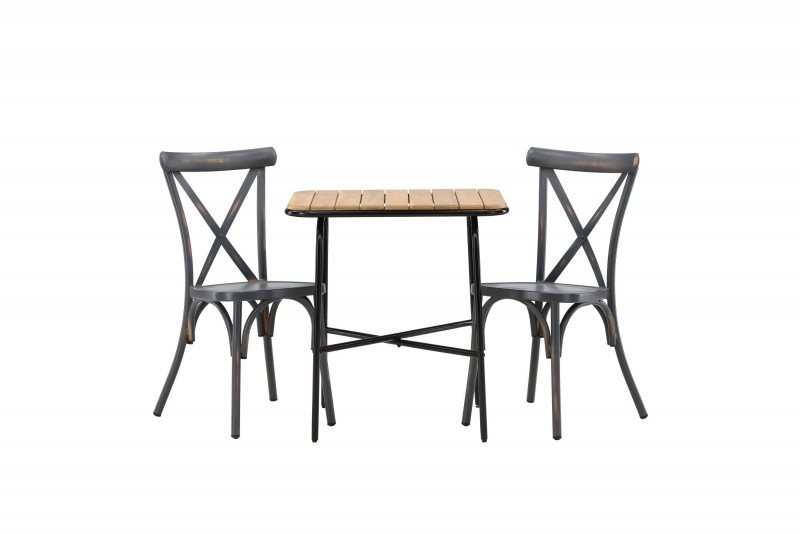 Holmbeck&Tablas havesæt med cafebord 70x55cm og 2 stole