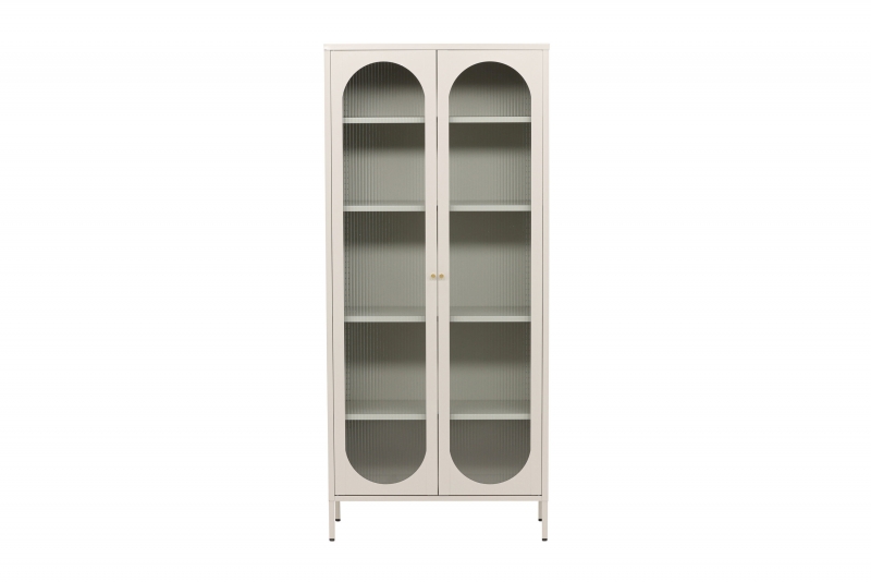 Lima vitrineskab 180x80x35cm beige