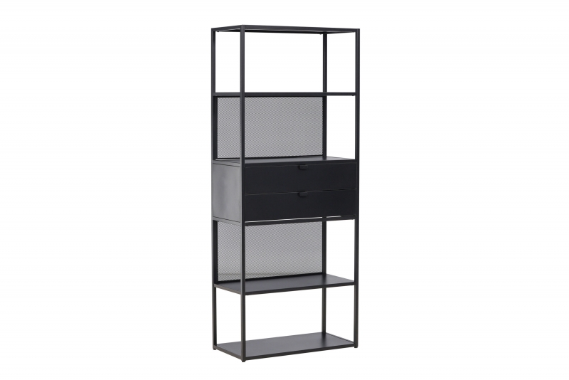 Santiago reol 80x185x40cm sort