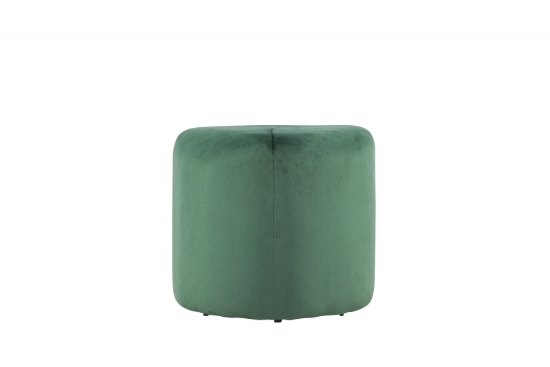 Peg puf Ø46cm i polyester velour grøn