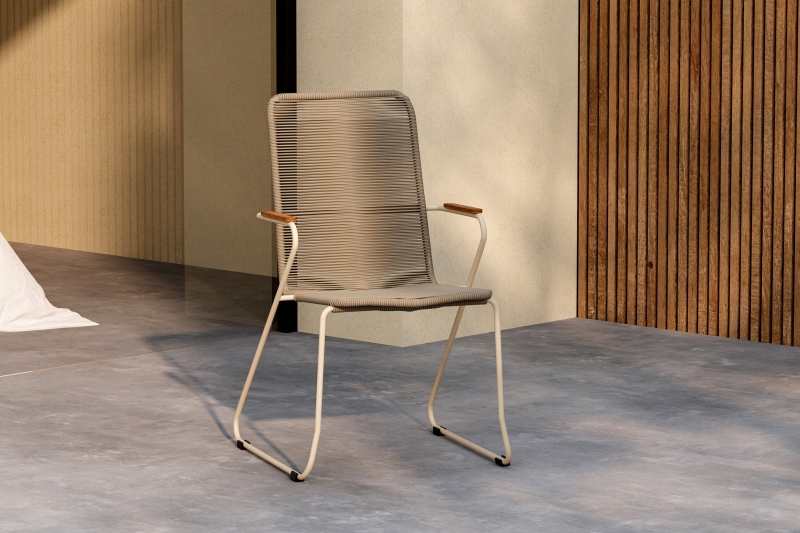 Bois havestol stabelbar 93x63x65cm beige