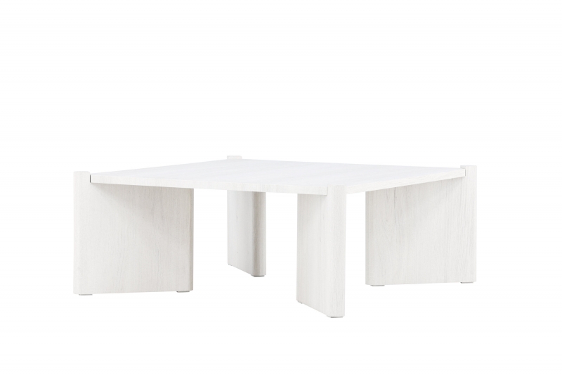 Rogaland sofabord 100x100cm hvid