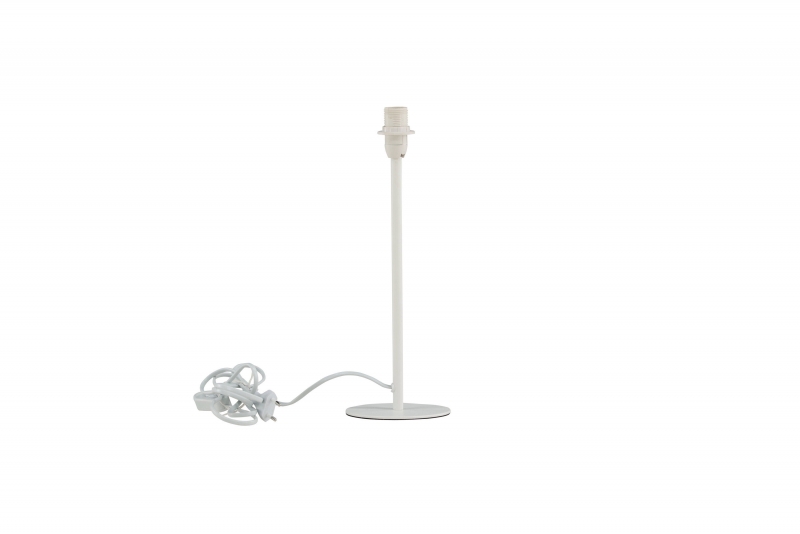Dasir bordlampe uden skærm 43 cm i hvidt stål