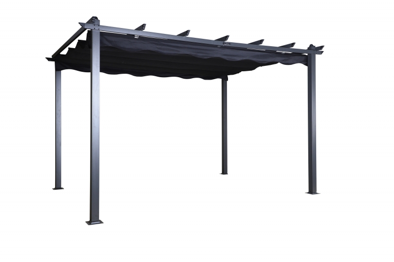 Lazio pergola 395x295x245cm sort