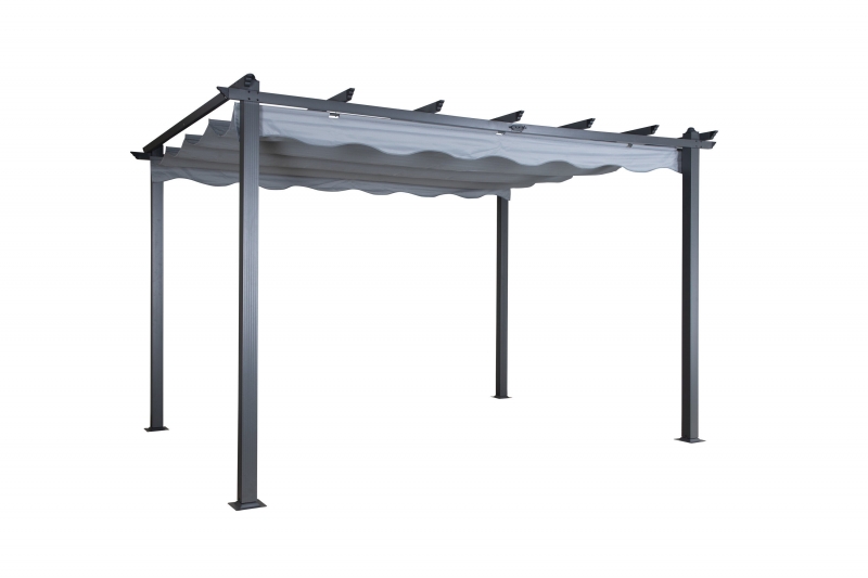 Lazio pergola 395x295x245cm grå