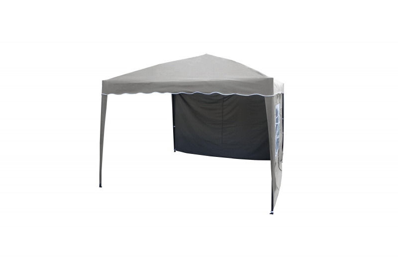 Pavillon Easy up Gazebo 295x295cm med 2 sider brun