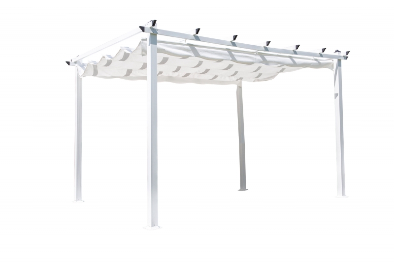 Lazio pergola 395x295x245cm hvid