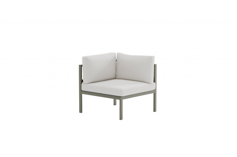 Copacabana lounge hj&oslash;rnemodul i boucl&eacute; brun