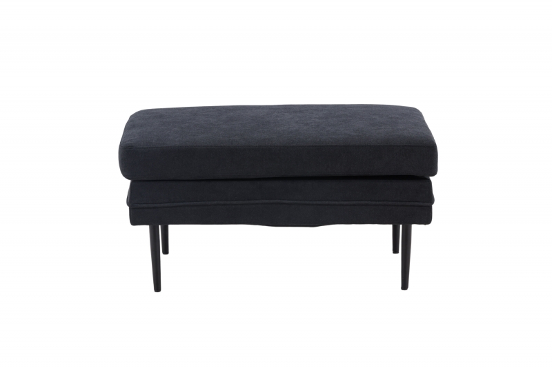 Boom Ottoman 90x70cm sort