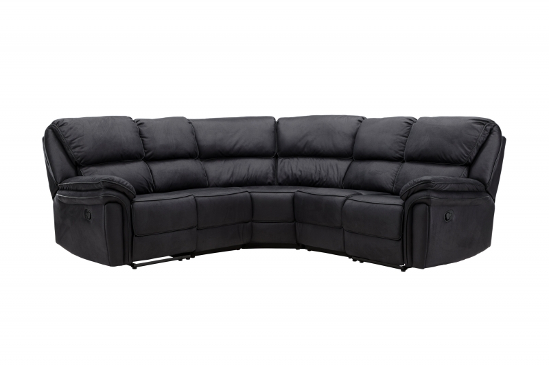 Saranda sofa 5-personers med tilbagelænsfunktion sort