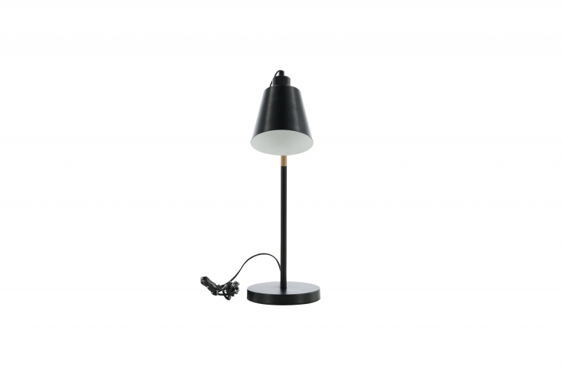 Skott bordlampe 58cm stål sort
