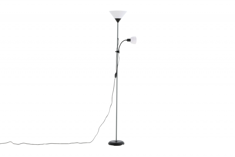 Bagasi gulvlampe 178cm stål grå