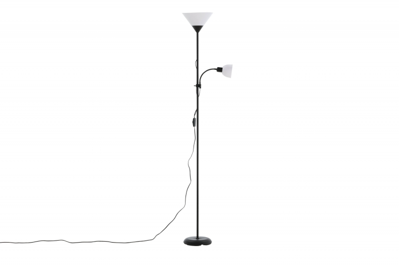 Bagasi gulvlampe 178cm stål sort