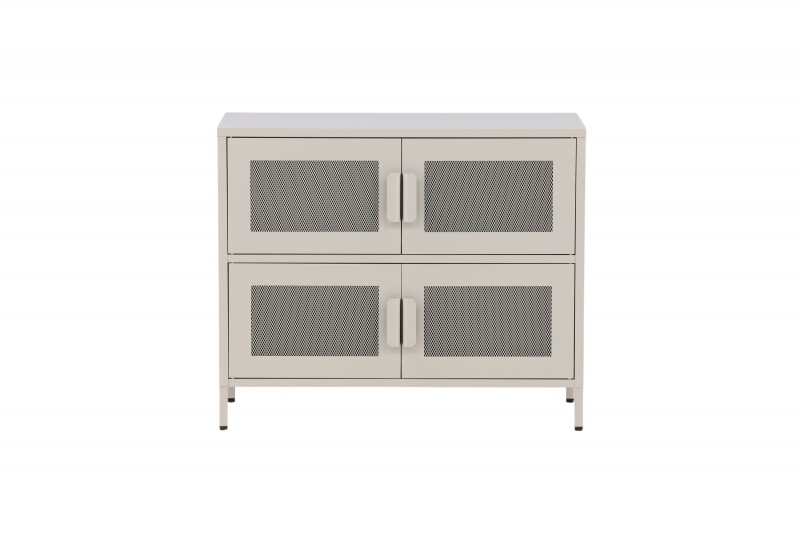 Nett skab med 4 låger 90x75x40cm beige