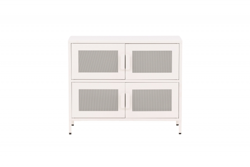 Nett skab med 4 låger 90x75x40cm hvid