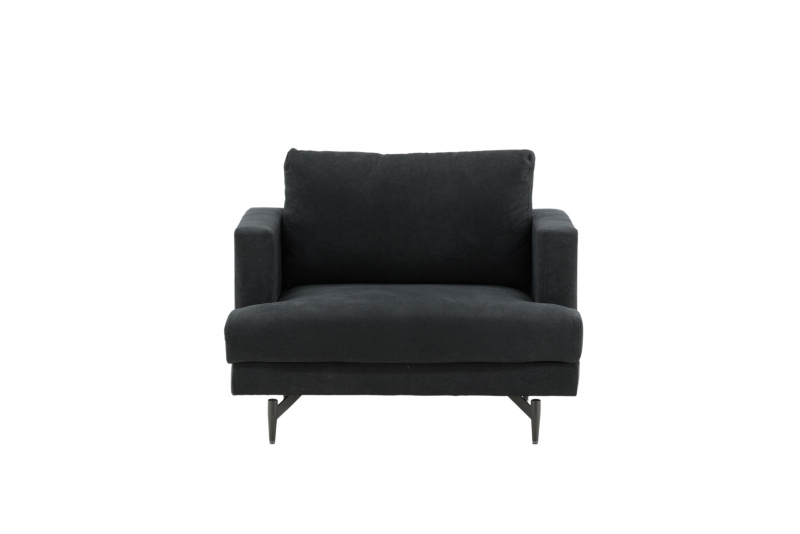Sofia Single Sofa &ndash; sort/sort velour