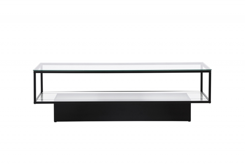 Maglehem glasbord 130x60cm sort