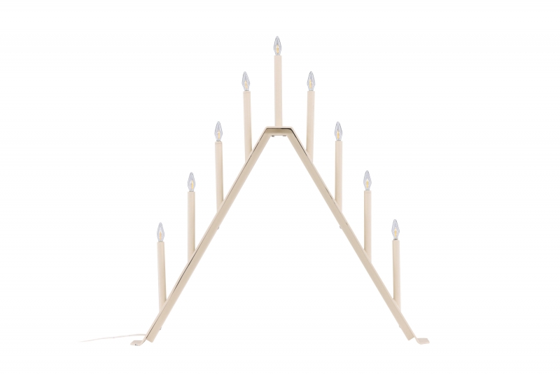 Åre bordlampe 64x64cm stål beige