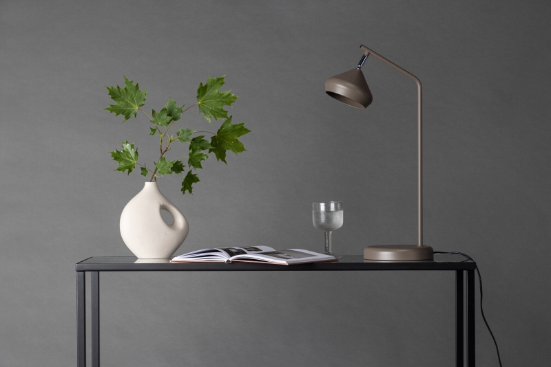 Isaberg bordlampe 52cm stål mocca