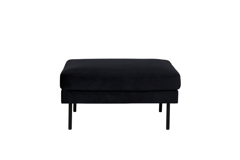 Zoom Ottoman puf 64x47x85cm velour sort