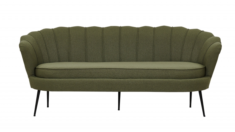 Calais 3-personers sofa 180cm velour gr&oslash;n