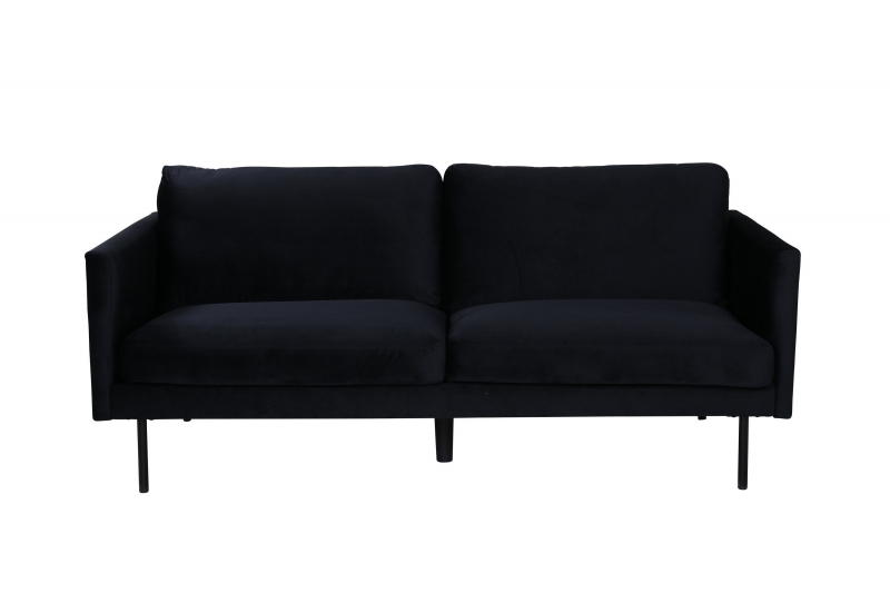 Zoom sofa 2-personers sort velour