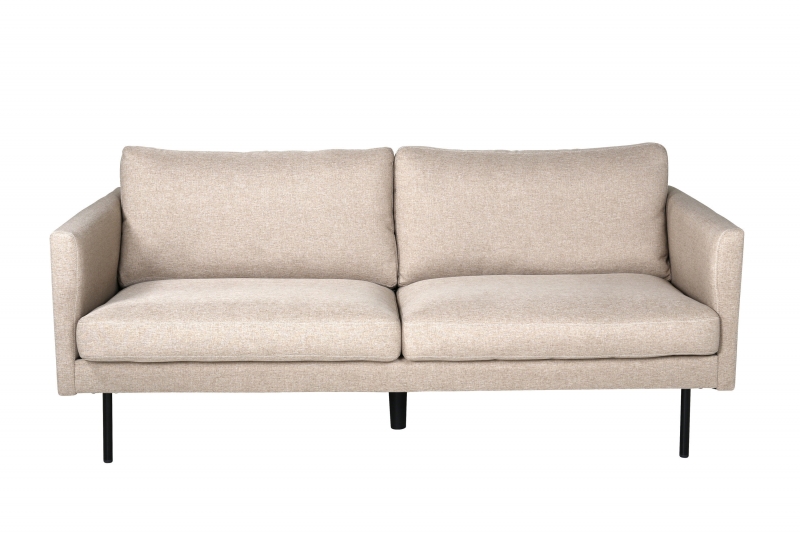 Zoom sofa 2-personers lys brun polyester