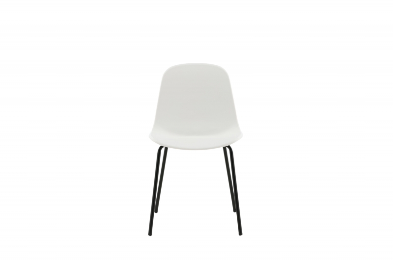 Arctic spisebordsstol i plast hvid