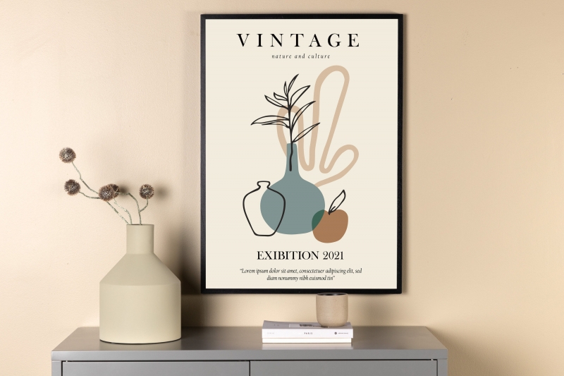 Plakat Vintage 70x100cm beige
