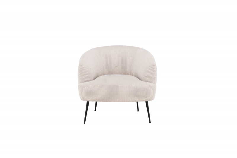 Derry l&aelig;nestol i polyester beige