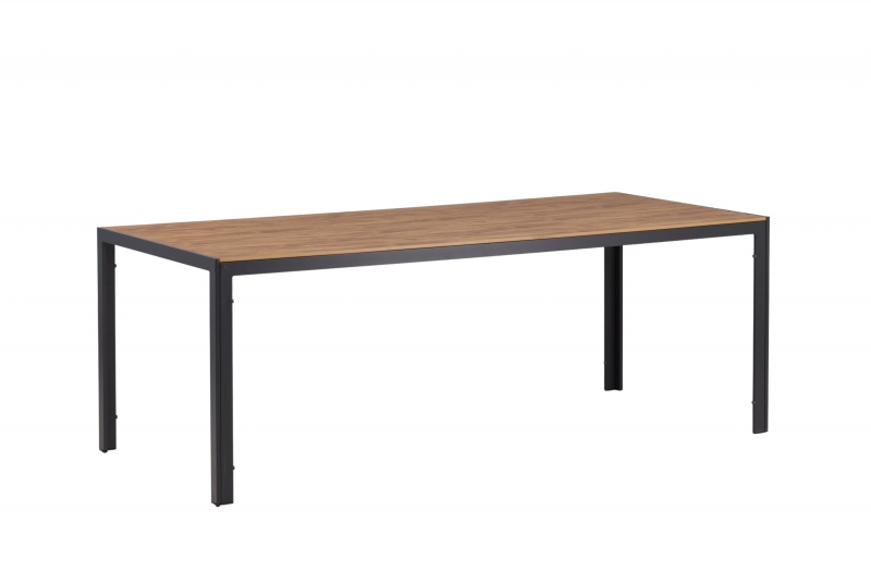 Break udend&oslash;rs spisebord 200x90cm natur med sort stel