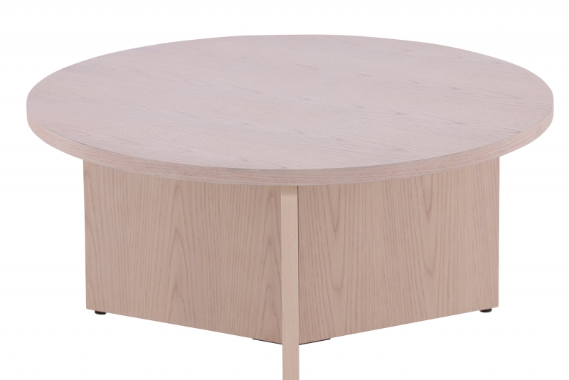 Salt&ouml; sofabord &Oslash;65cm MDF natur