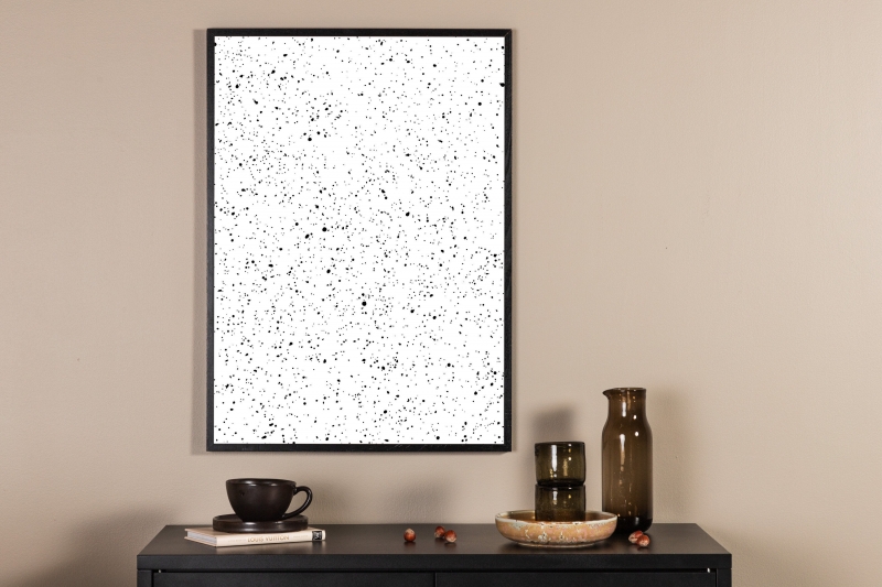 Plakat Dots 70x100cm hvid