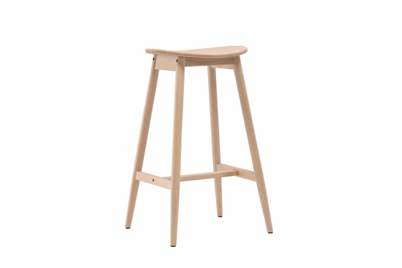 Orust klassisk barstol 77 cm i hvidvasket træ